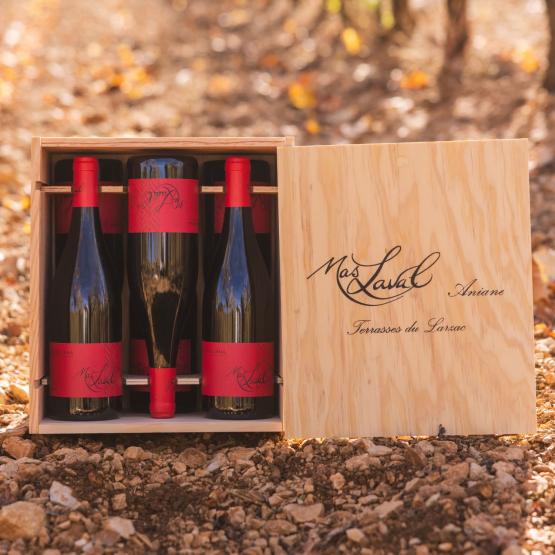 Cuvée Léna 2023 Coffret bois 6 bouteilles FR 26 rue Jean Casteran Mas Laval